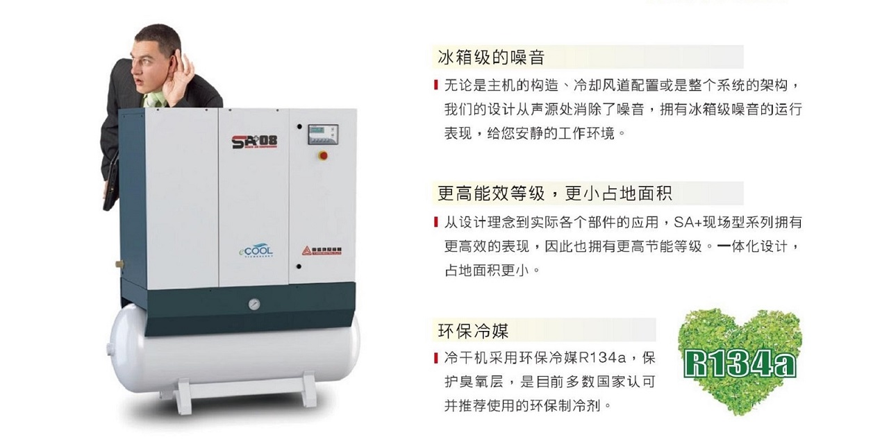 SA+04-11现场型全性能空压机静音环保的设计