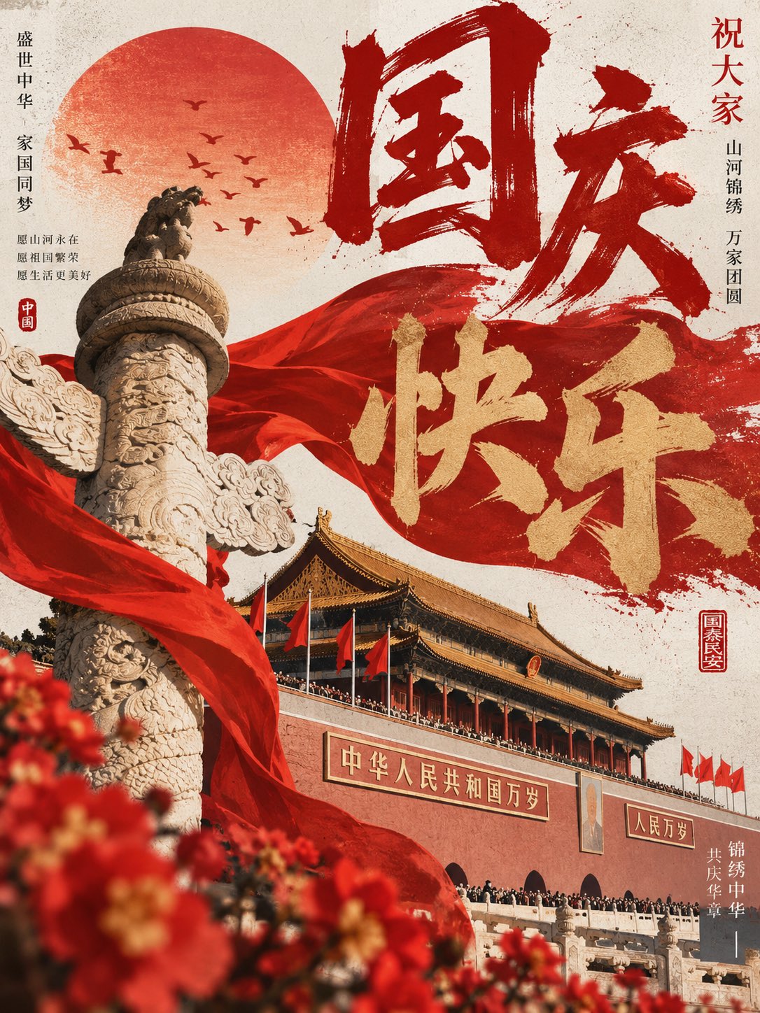 复盛空压机祝新老用户2026年国庆快乐